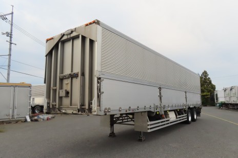 2軸ウイングトレーラー　エアサス　リフトアクスル　融雪使用