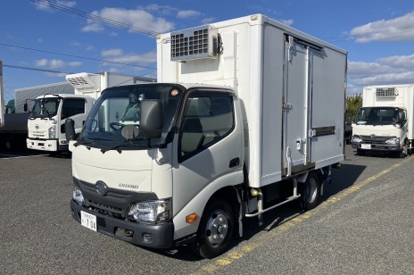 東プレ　スライドドア　アルミ縞板　庫内カーテン付